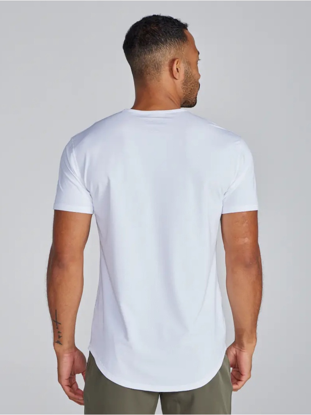 NWT BYLT Pulse Short Sleeve Drop Cut in White - Picture 4 of 12